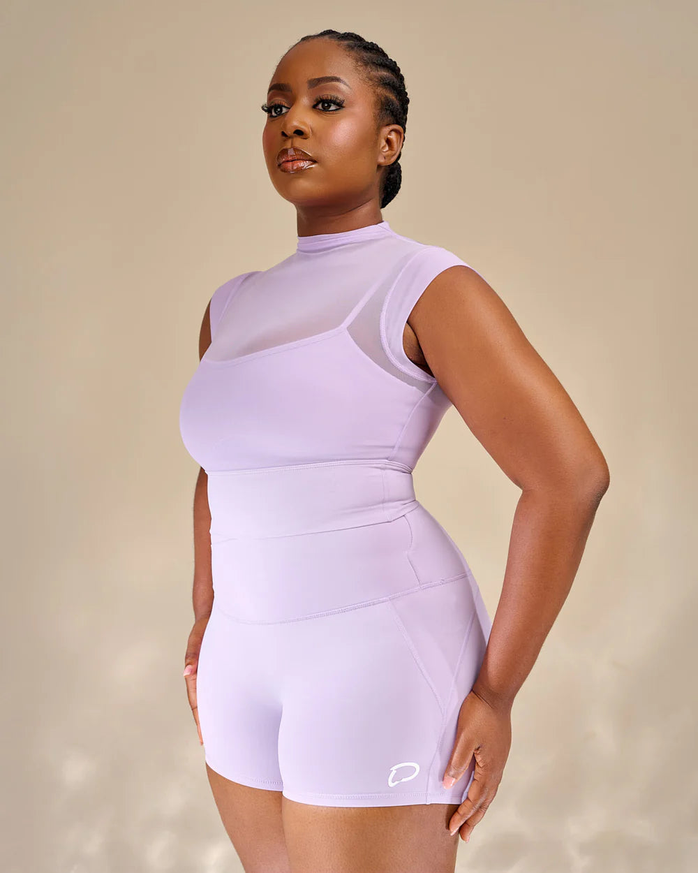 Shia Mesh Detailed Shorts Set