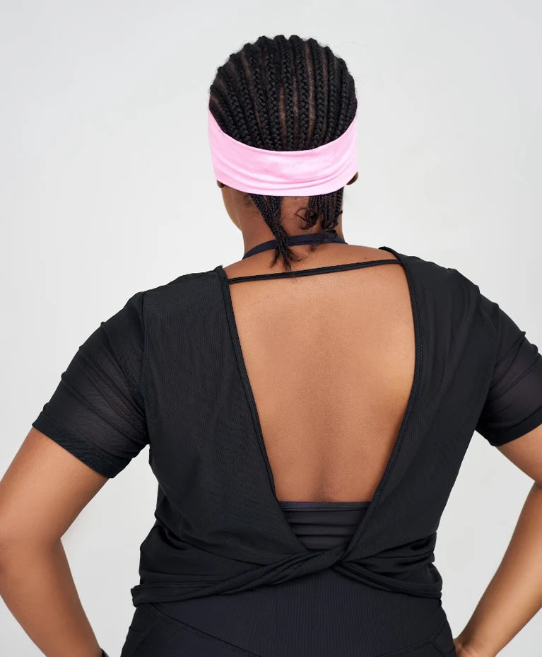 Kiki Mesh Twist Detailed Top