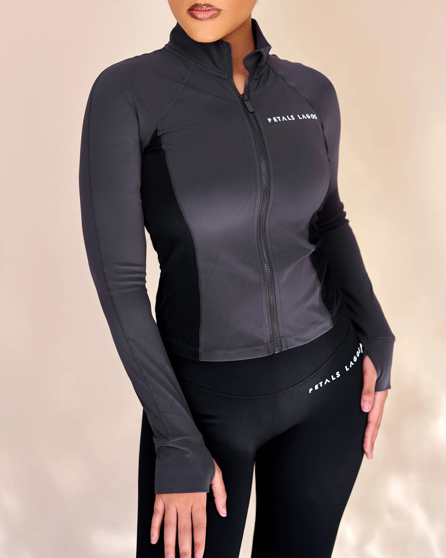 Jenaiah Neutral Blend High Impact Leggings Set