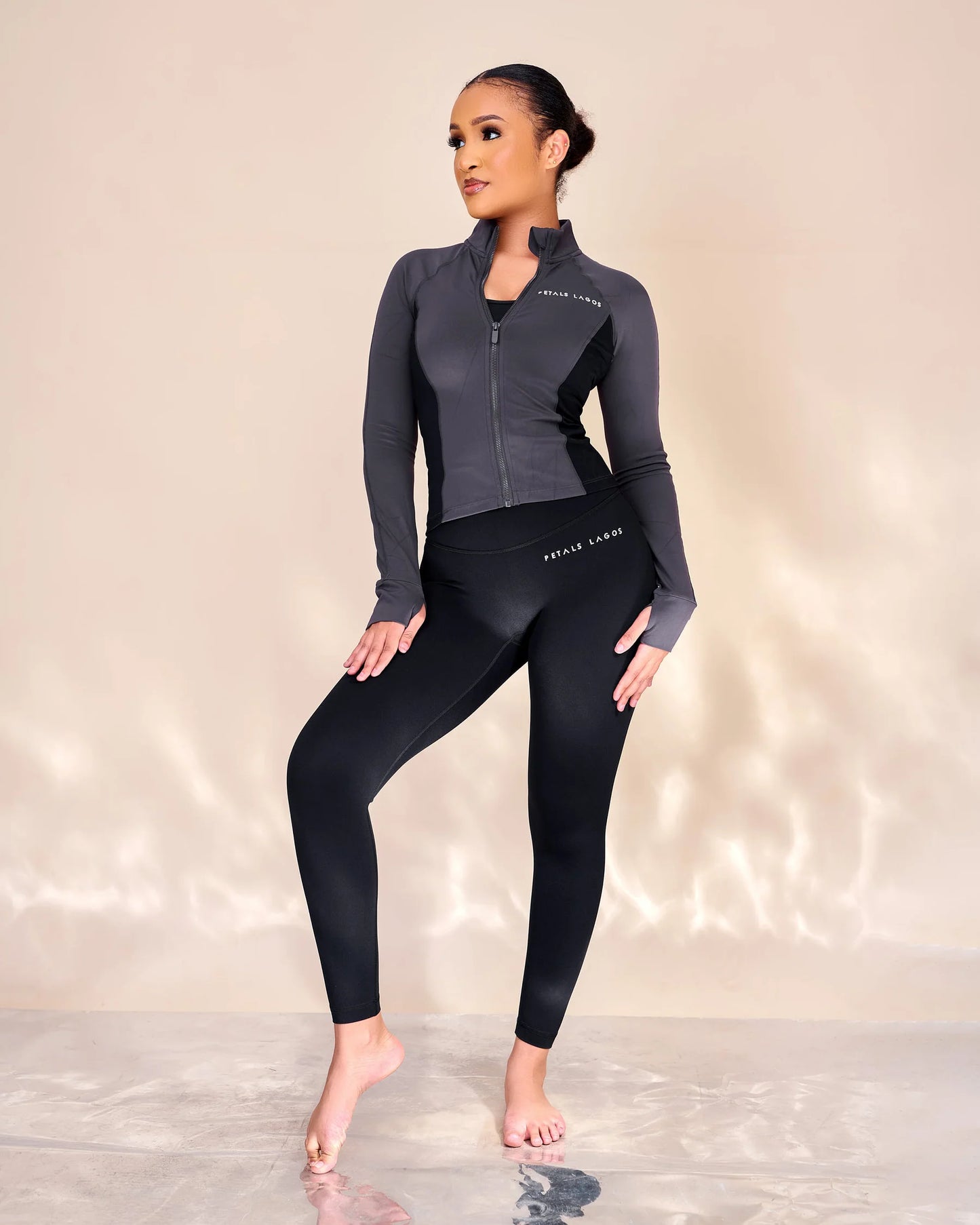 Jenaiah Neutral Blend High Impact Leggings Set
