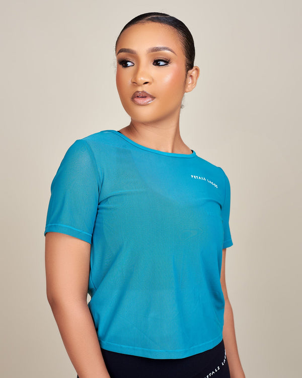 Kiki Mesh Twist Detailed Top